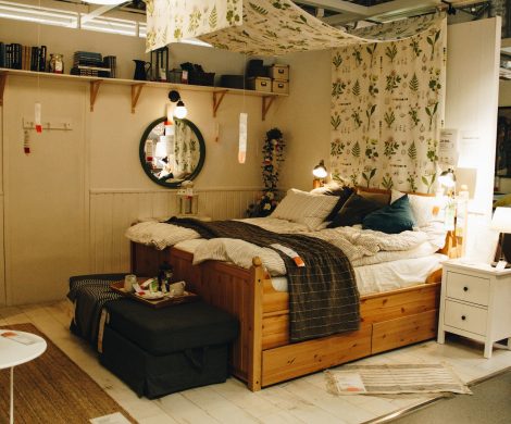 Brown Bed and White Mattress