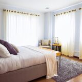 White Bed Comforter during Daytime