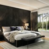black and white bed linen